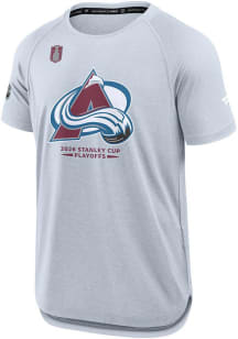 Colorado Avalanche Ash 2026 Playoff Participant Short Sleeve T Shirt