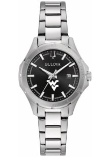 Bulova West Virginia Mountaineers Sport Stainless Steel Womens Watch