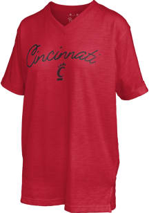 Pressbox Cincinnati Bearcats Womens Red Faye Short Sleeve T-Shirt