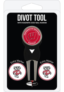 Wisconsin Badgers 3 Pack Ball Marker Divot Tool