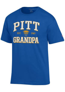 Champion Pitt Panthers Blue Est. Date Grandpa Jersey Short Sleeve T Shirt