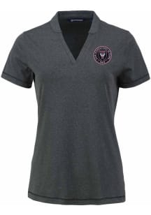 Cutter and Buck Inter Miami CF Womens Black Forge Short Sleeve T-Shirt