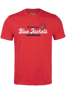 Levelwear Columbus Blue Jackets Youth Red Richmond Jr Monument Short Sleeve T-Shirt