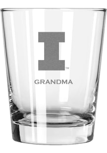Illinois Fighting Illini Grandma 15oz Rock Glass - White