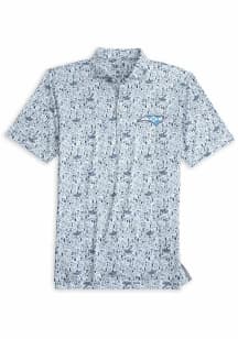Johnnie O North Carolina Tar Heels Mens Navy Blue Hoop There It Is Short Sleeve Fashion Polo