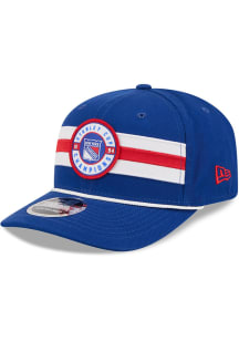 New Era New York Rangers Retro Stanley Cup Champions Stretch 9SEVENTY Adjustable Hat - Blue