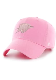 47 Oklahoma City Thunder Pink Rose Clean Up Womens Adjustable Hat