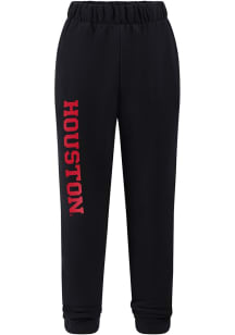 Hype and Vice Houston Cougars Womens Classic Black Sweatpants