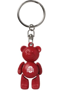 Ohio State Buckeyes Beary Cute Keychain - Red
