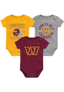 Washington Commanders Baby Burgundy Born To Be One Piece