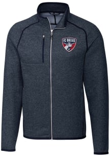 Cutter and Buck FC Dallas Mens Navy Blue Mainsail Medium Weight Jacket