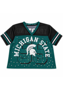Michigan State Spartans Womens Summit Sportswear Gameday Fashion Football Jersey - Green