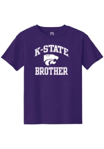 Summit Sportswear K-State Wildcats Youth Purple Brother Short Sleeve T-Shirt