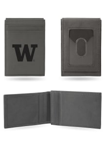 Washington Huskies Laser Engraved Mens Bifold Wallet