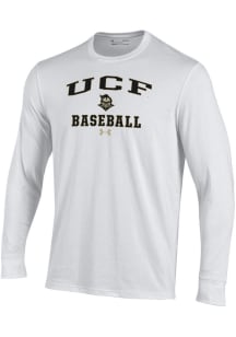 Under Armour UCF Knights White Baseball Performance Long Sleeve T Shirt