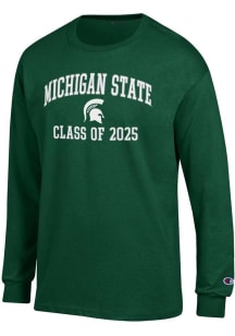 Champion Michigan State Spartans Green Class of 2025 Text Jersey Long Sleeve T Shirt