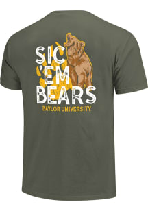 Baylor Bears Olive Sic 'Em Bears Roar Short Sleeve T Shirt