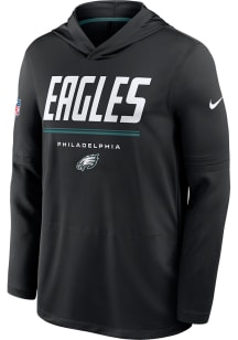 Nike Philadelphia Eagles Mens BLACK Sideline Pullover - 173219611