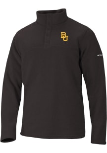 Columbia Baylor Bears Mens Black Alto Pass Half Snap Long Sleeve Qtr Zip Pullover