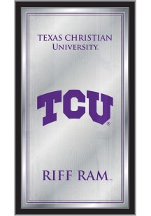 TCU Horned Frogs Fight Song Hanging Back Bar Mirror