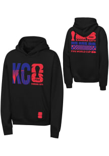Mitchell and Ness FIFA Kansas City Youth Black Cityview FIFA 26 Long Sleeve Hoodie