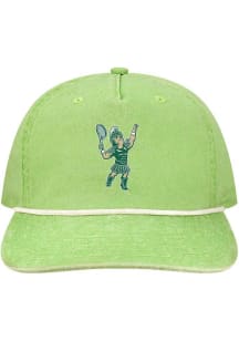 Michigan State Spartans Green Tennis Sparty Skully Mens Snapback Hat