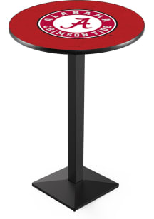Alabama Crimson Tide Script Square Base Pub Table