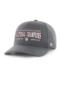 47 Indiana Hoosiers 2026 National Champs Event Hitch Adjustable Hat - Graphite
