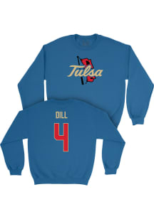 Annika Dill Tulsa Golden Hurricane Mens Blue NIL Legacy Player Crew