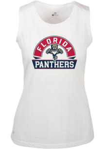 Levelwear Florida Panthers Womens White Macy Banner Arch Tank Top