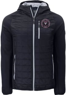 Cutter and Buck Inter Miami CF Mens Black Rainier PrimaLoft Hybrid Medium Weight Jacket