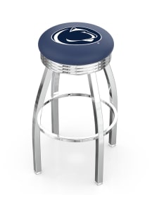 Penn State Nittany Lions 3 Ring Chrome Seat Pub Stool - Silver