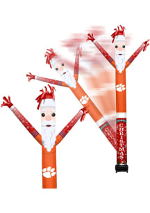 Clemson Tigers Black Outdoor Inflatable Santa team color and team logo