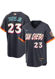 Fernando Tatis Jr Nike San Diego Padres Mens Grey City Connect 2.0 Limited Baseball Jersey