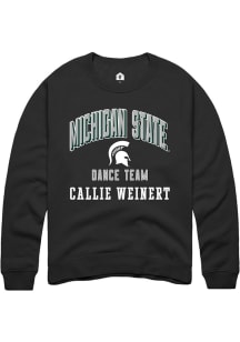 Callie Weinert Michigan State Spartans Mens Black NIL Arch Logo Player Crew