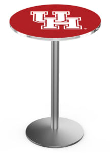 Houston Cougars Stainless Round Base Pub Table