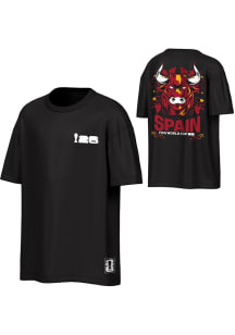 Spain National Team Black World Cup 26 Rally Short Sleeve T Shirt