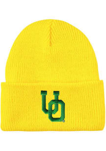 LogoFit Oregon Ducks North Pole Baby Knit Hat - Yellow