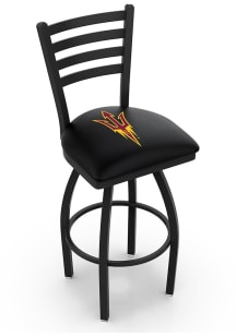 Arizona State Sun Devils Pitchfork High Back Swivel Pub Stool - Black