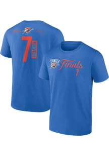 Chet Holmgren Oklahoma City Thunder Blue 2025 Finals Participant Short Sleeve Player T Shirt