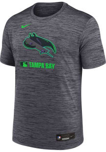 Nike Tampa Bay Rays Anthracite City Connect Short Sleeve T Shirt