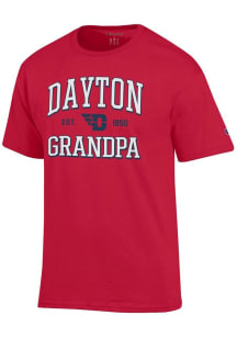 Champion Dayton Flyers Red Est. Date Grandpa Jersey Short Sleeve T Shirt