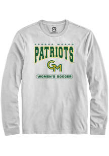 Summit Sportswear George Mason University White Womens Soccer Long Sleeve T Shirt