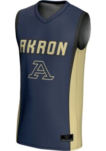 ProSphere Akron Zips Navy Blue Rival Basketball Jersey