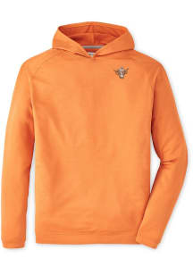 Peter Millar Texas Longhorns Mens Burnt Orange Pine Long Sleeve Hoodie