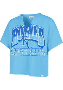 47 Kansas City Royals Womens Powder Blue Win Big Short Sleeve T-Shirt
