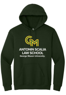Summit Sportswear George Mason University Mens Green Antonin Scalia Law School Long Sleeve Hoodie