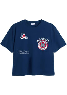 Where I’m From Arizona Wildcats Womens Navy Blue Multi Hit Short Sleeve T-Shirt