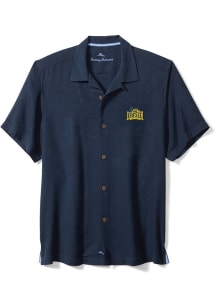 Tommy Bahama Drexel Dragons Mens Navy Blue Tropic Isles SS Short Sleeve Dress Shirt