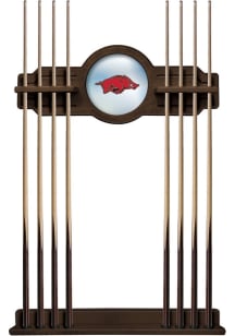 Arkansas Razorbacks Solid Wood Cue Rack Pool Table Accessories